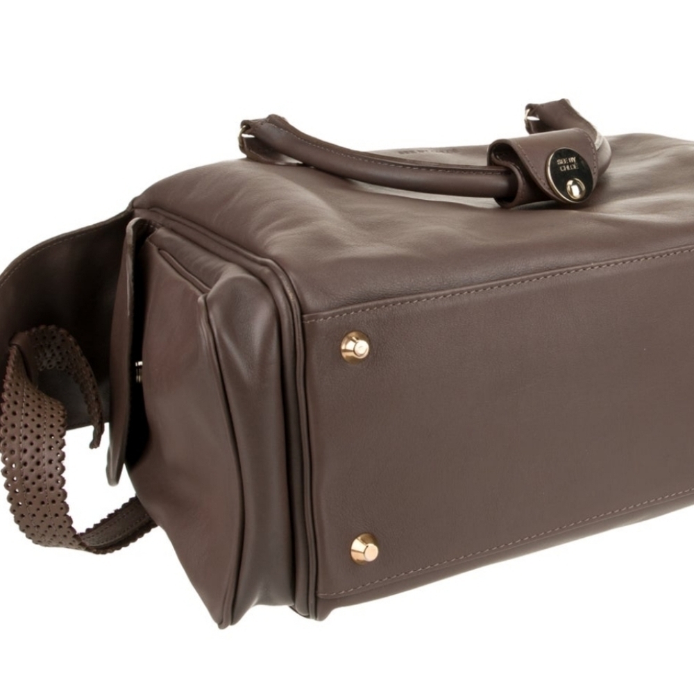 See By Chloe Chocolate Leather Satchel - Picture 7 of 9